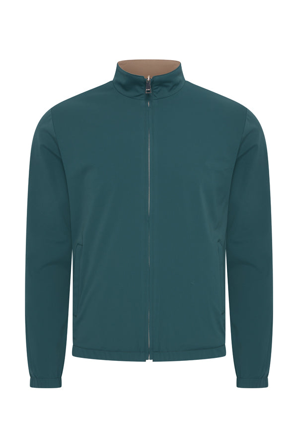 Mi Piace Heren - Men Jacket Reversible -  Teal Blue Falcon