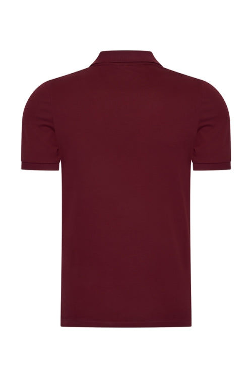 Mi Piace Heren - Men Polo Cotton - Burgundy 2
