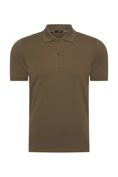 Mi Piace Heren - Men Polo Cotton - Olive 1