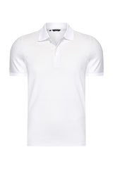 Mi Piace Heren - Men Polo Cotton - White 1