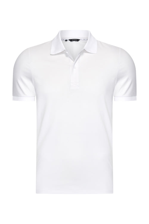 Mi Piace Heren - Men Polo Cotton - White 1
