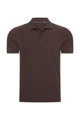 Mi Piace Heren - Men Polo Shirt - Espresso