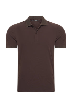 Mi Piace Heren - Men Polo Shirt - Espresso