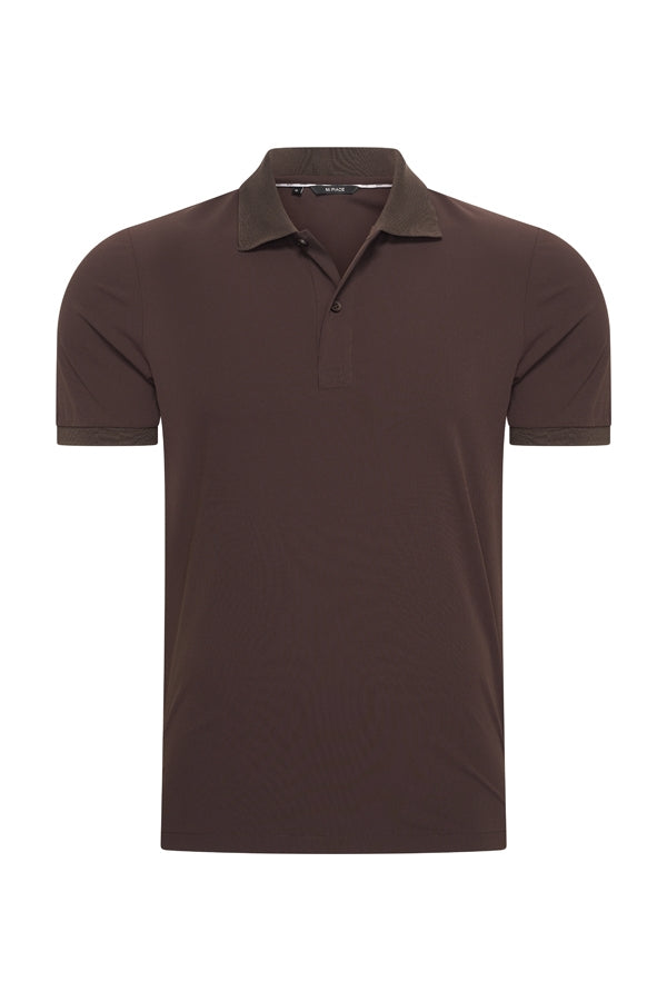 Mi Piace Heren - Men Polo Shirt - Espresso