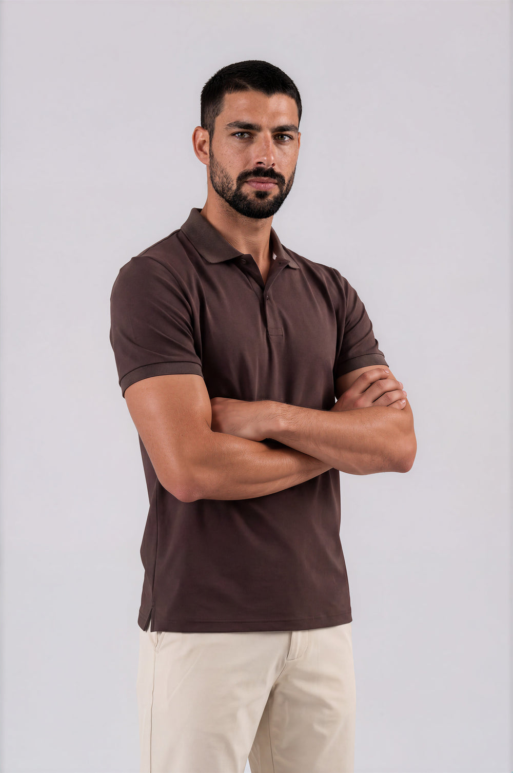 Mi Piace Heren - Men Polo Shirt - Espresso