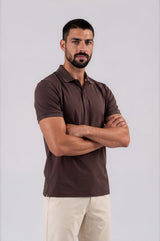 Mi Piace Heren - Men Polo Shirt - Espresso