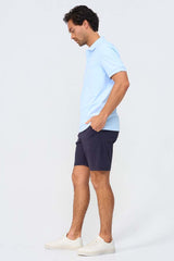 Mi Piace Heren - Men Polo Shirt - Light Blue