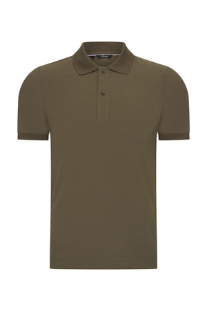 Mi Piace Heren - Men Polo Shirt - Olive