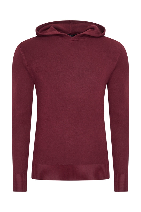 Mi Piace Heren - Men Pullover Hooded - Burgundy
