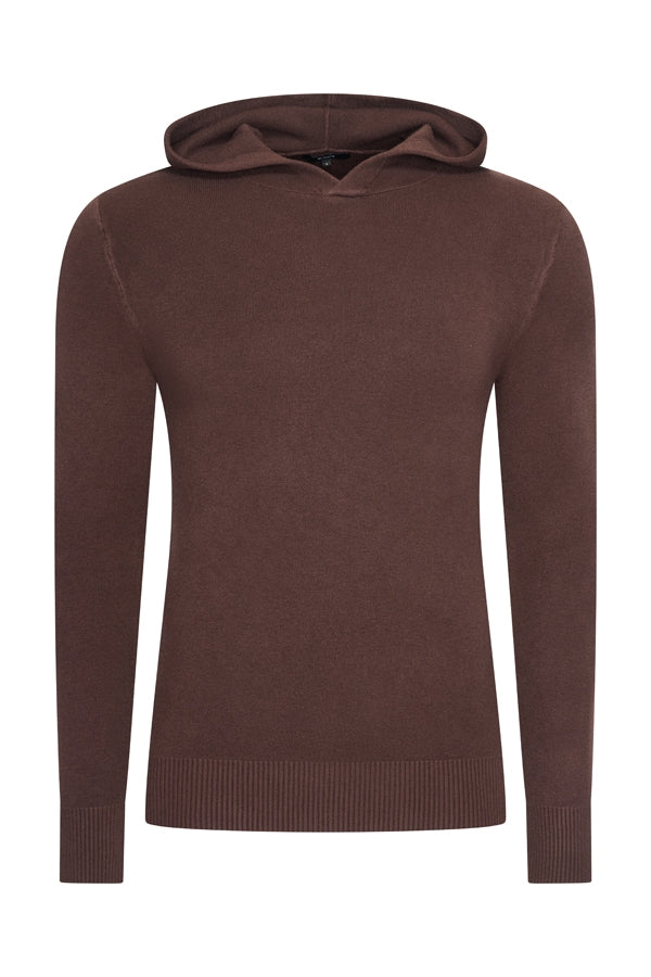 Mi Piace Heren - Men Pullover Hooded - Espresso