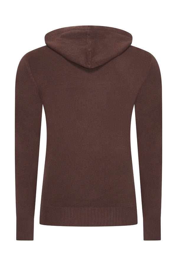 Mi Piace Heren - Men Pullover Hooded - Espresso