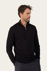 Mi Piace Heren - Men Pullover Zip Black
