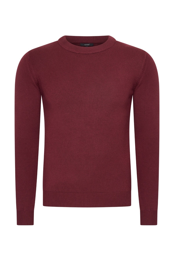 Mi Piace Heren - Men Sweater - Burgundy