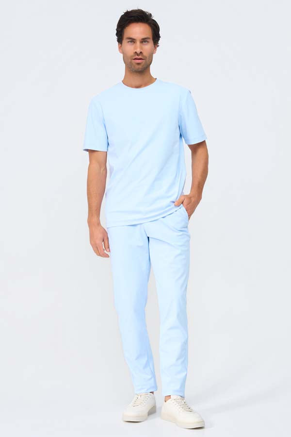 Mi Piace Heren - Men T Shirt - Light Blue