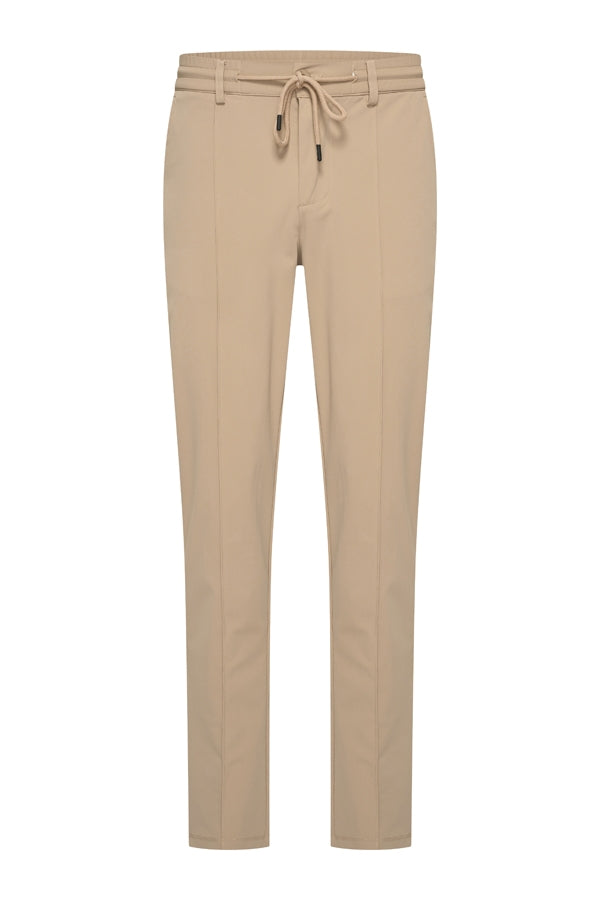 Mi Piace Heren - Men Trousers Pintuck Seam - Latte