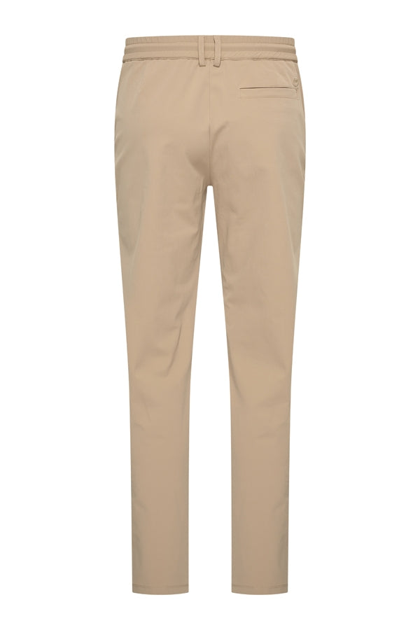 Mi Piace Heren - Men Trousers Pintuck Seam - Latte1