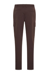 Mi Piace Heren - Trousers Straight Cargo - Espresso