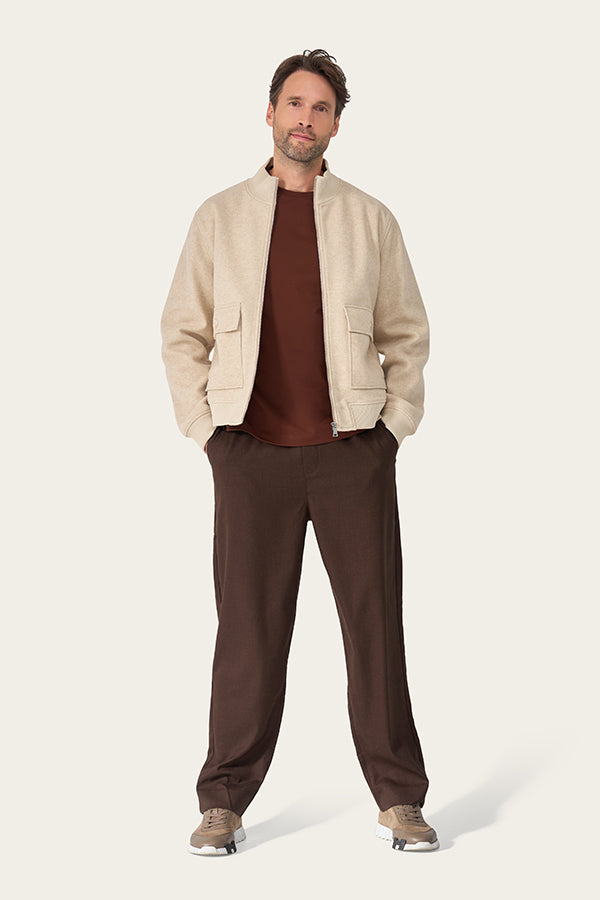 Mi Piace Heren - Wool Blend Jacket Beige