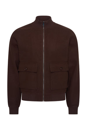Mi Piace Heren - Wool Blend Jacket Espresso
