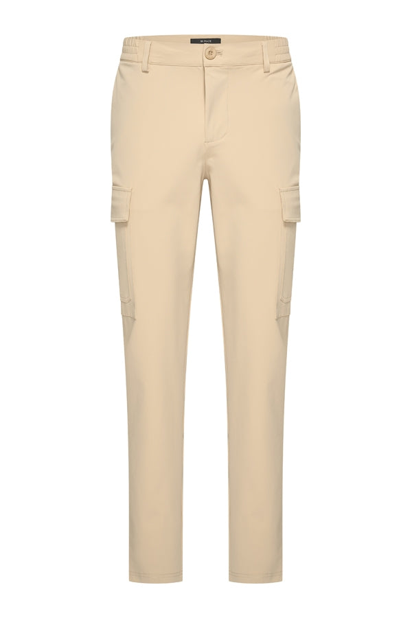 Mi Piace Heren - Trousers Straight Cargo - Sand