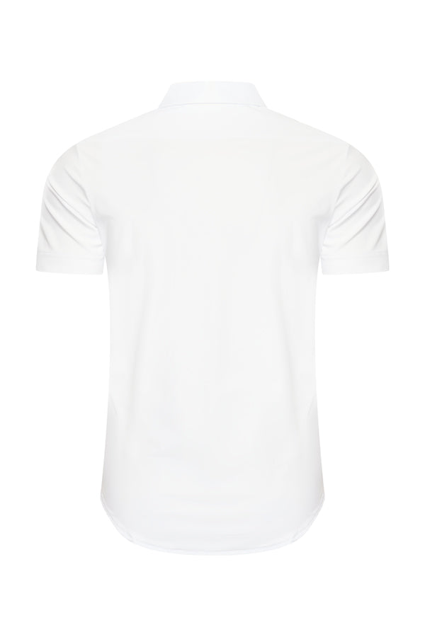 Mi Piace Heren - Men Blouse Short Sleeve - White